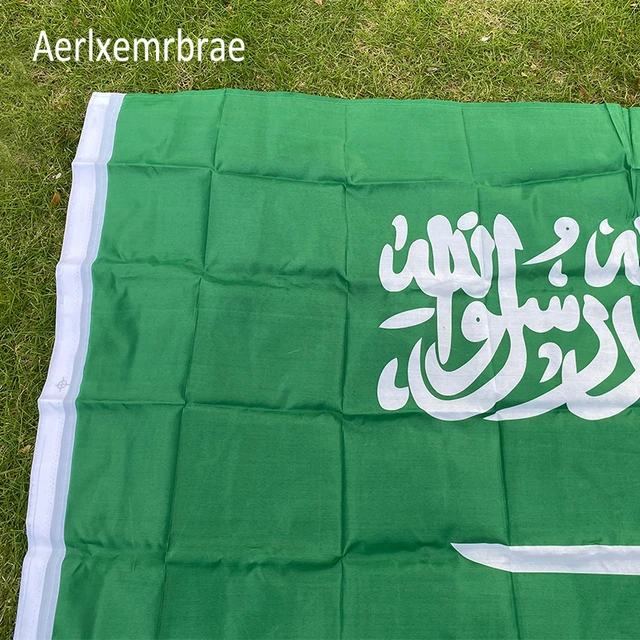 Aerlxemrbrae flagge Saudi-arabien flagge Banner 90*150cm Hänge  Saudi-arabien Nationalen flagge - AliExpress