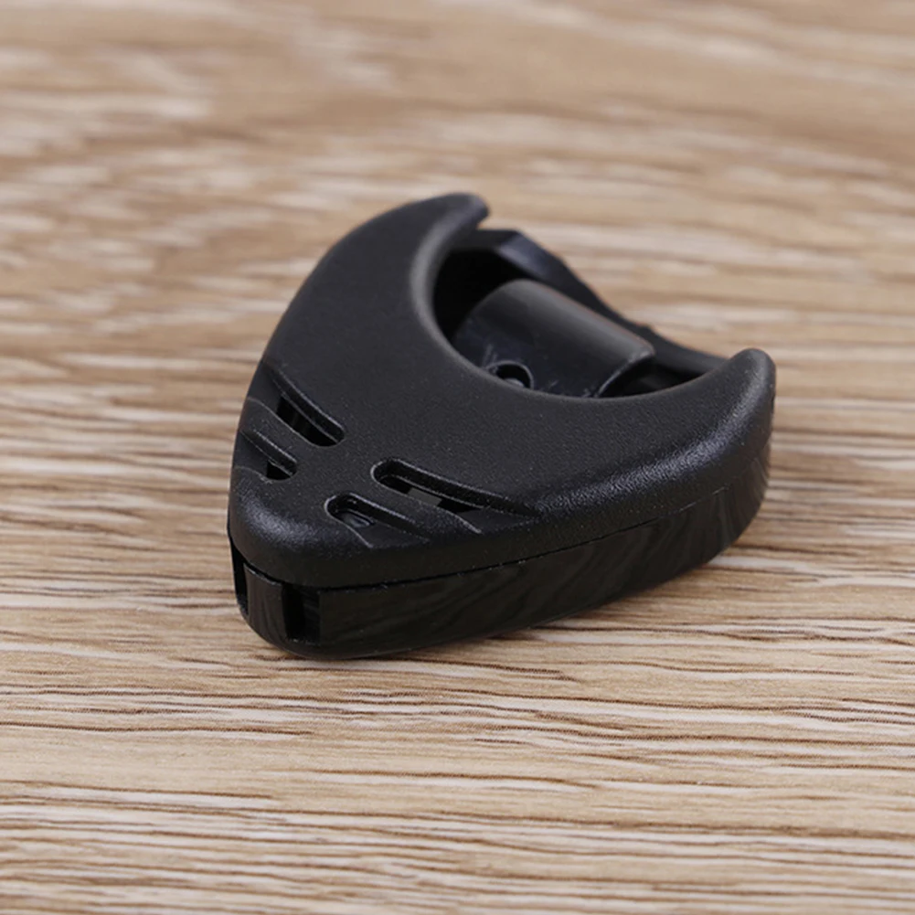 10Pcs Guitar Picks & Guitar Pick Holder Set For Acoustic Guitar Electric Guitar Bass Ukulele Stick-on Holder (Random Color)