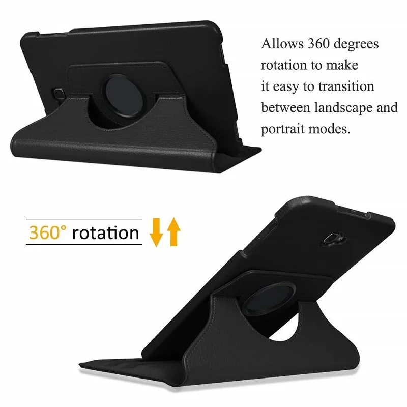 360 Rotating Case for Samsung Galaxy Tab A 10.1 T580 T585 Stand Cover PU Leather Case for Samsung Tab A6 10.1 T580N T580N tablet case