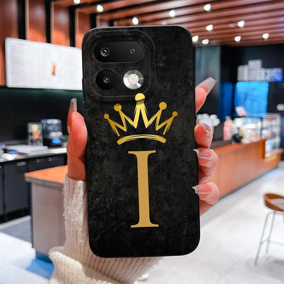 Fashion Crown Letters Shockproof Silicone Couple Phone Case