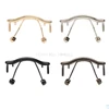1pc glasses nose pad arm metal rimless optical frame bridge nose pad holder eyewear accessory eyeglasses bridge Black Gold 1