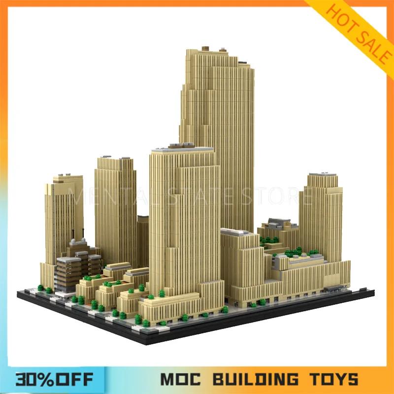 5999PCS-Customized-Rockefeller-Center-1-800-Scale-Building-Building ...
