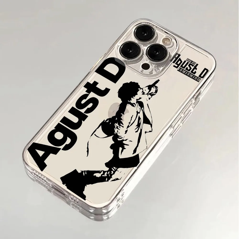 S-SUGA A-Agust D Clear Soft Phone Case Cover
