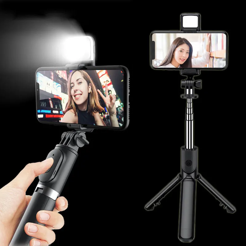 Portable Bluetooth Selfie Stick Phone Holder Retractable