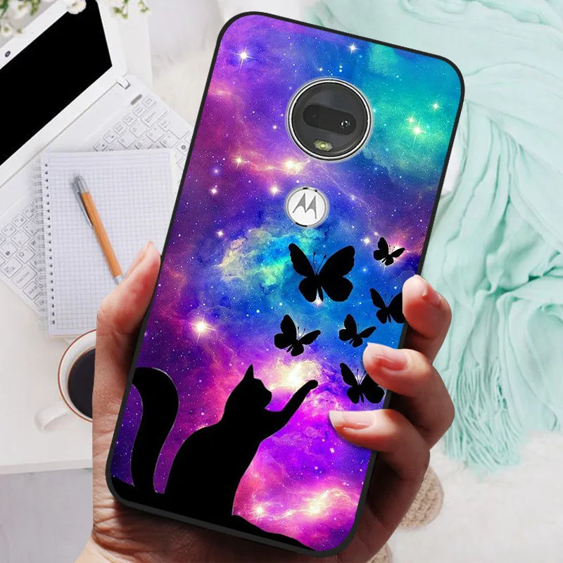 Stylish Soft TPU Protective Case - Fashionable Painted Cover for Motorola Moto G7 Series