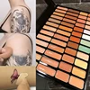 50 Shades Concealer Palette,High Coverage Contouring Cream,Tattoo And Dark Circles Cover-Up Nose Shadow,Face-Eye-Lip Base Makeup 1