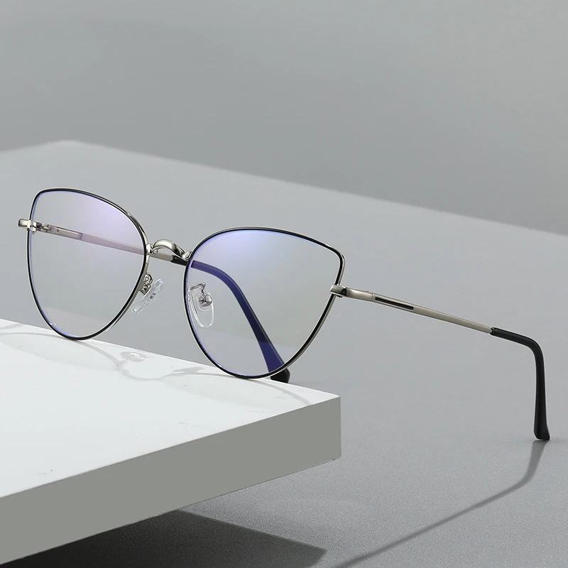 Feminino Anti Blue Light Glasses Women Cat's Eye Optical Myopia Nearsighted Glasses Computer Eyewear Minus -2 -3 Diopter Glasses 2