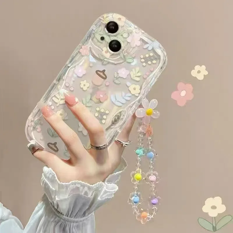 Charming Flower Design Phone Case - Cute Patterned Protective Cover