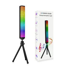 

LED 3D RGB Pickup Light APP Sound Control Bar Light Activated Rhythm Lights Music Ambient Lamp Night Light Chargable
