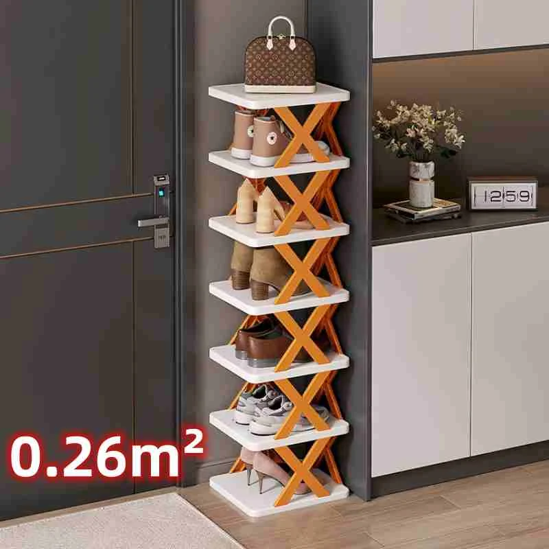 Stackable Shoe RackEasy-assembled Shoe Organizer and Storage Plastic Shoes  Cabinets Space-Saving Closet Shoes Shelf 2/6/9 Tiers - AliExpress