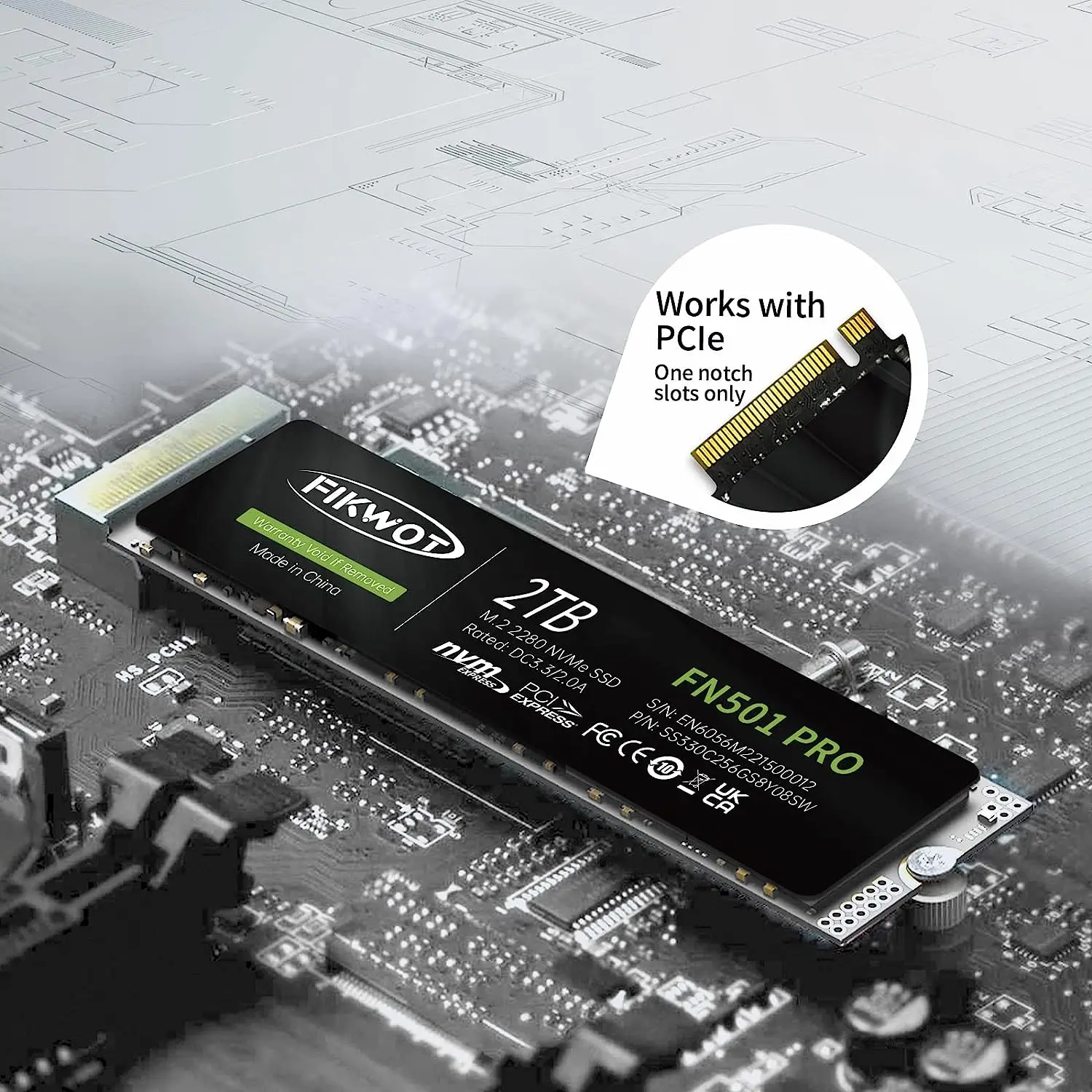 FIKWOT FN950 2TB SDD M.2 PCIe4.0 NVMe