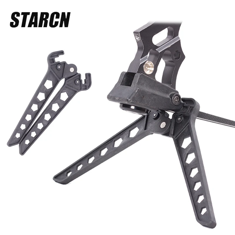 Compound Bow Stand Holder Archery Recurve Bracket Kick Rack Support Folding Hollow Figure Eight Bow Stand For Outdoor Hunting