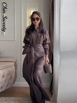 Casual Women's Shirt Skirts Pant Suits Long Sleeve Top Wide Leg Pants 3 Pieces Set 2026 Spring Summer Solid Female Outfits 1