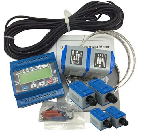 

TUF-2000M+TS-2+TM-1+TL-1 Digital Ultrasonic Flowmeter Water Flow Meter Module with Small Size Clamp-on Transducer