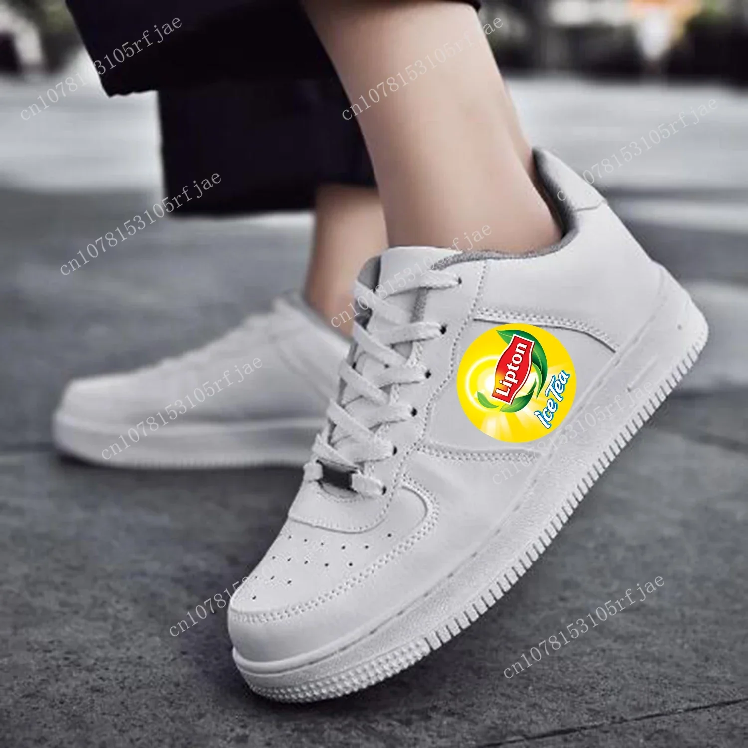 

Lipton Tea AF Basketball Mens Womens Sports Running High Quality Flats Force Sneakers Lace Up Mesh Customized Made Shoe DIY