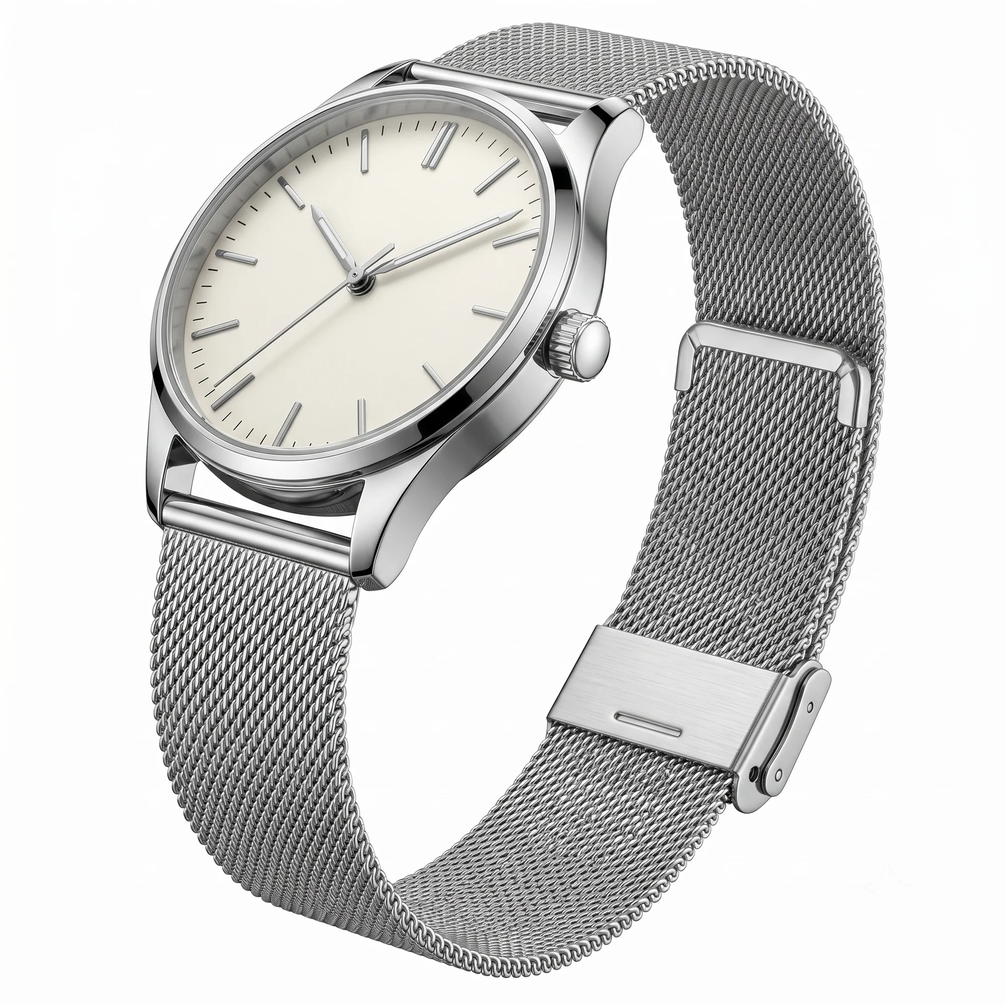Universal Milanese Mesh Stainless Steel Watch Band - Breathable & Slim Design (18mm, 20mm, 22mm)