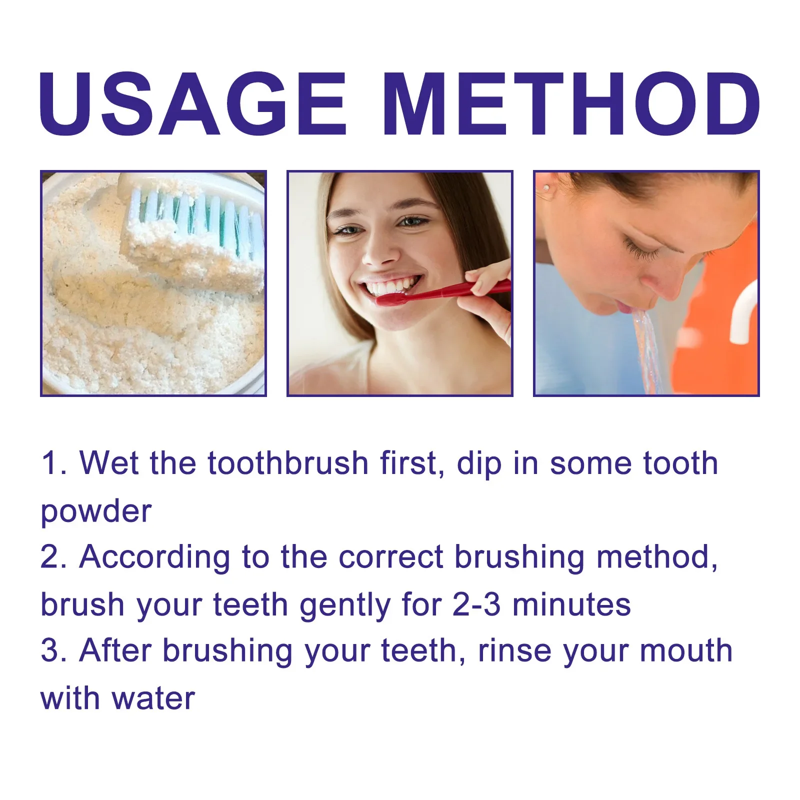 Teeth Whitening Powder Improve Dental Plaque Remove Protect Gum Oral Hygiene