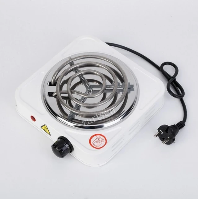 Electric Stove Burner, 500W Small Cooking Heater Stove Portable Countertop  Burner Electric Heater Stove Stainless Steel Electric Hot Plate for Kitchen