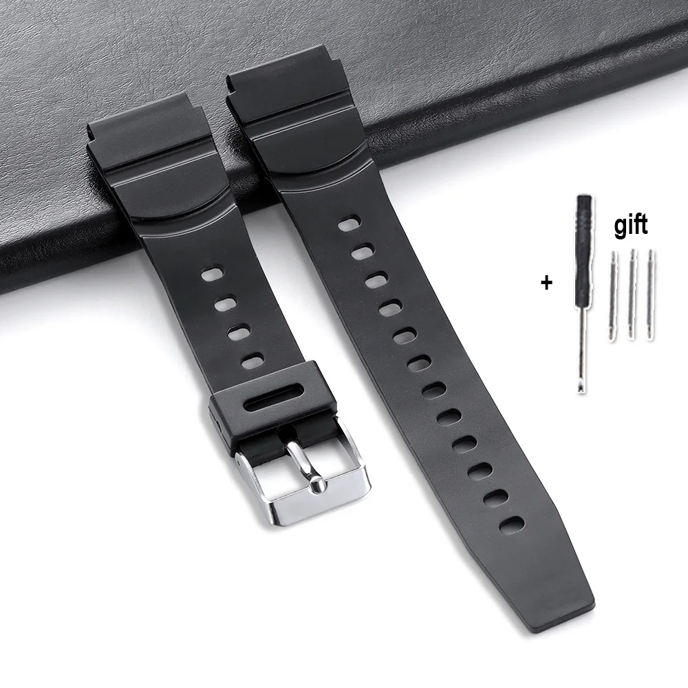 Unisex Black Resin Waterproof Silicone Sports Wristband with Tool