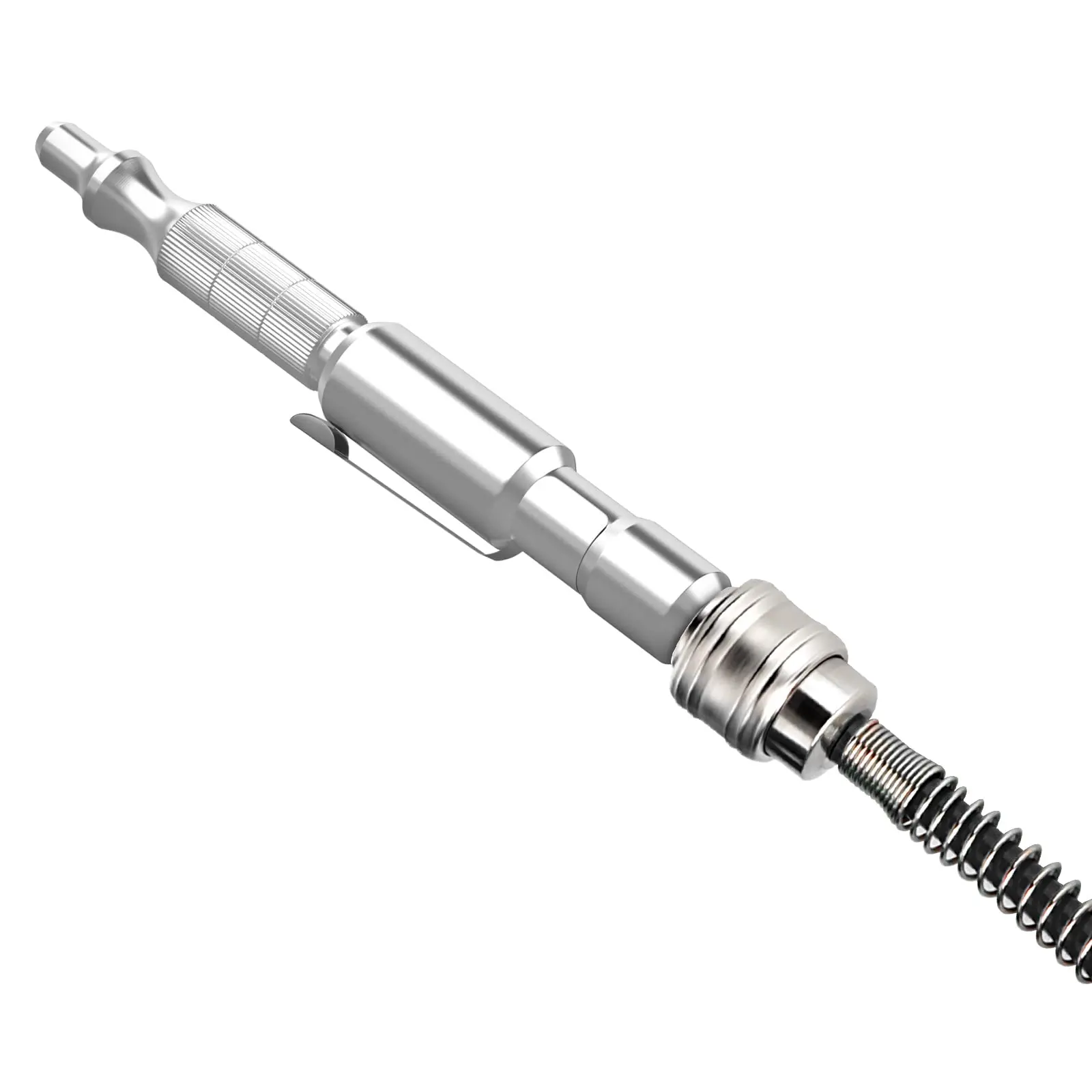 M-Style Pocket Blow Gun - 1/4" Coupler, Adjustable Air Flow, 150 PSI Max, With Pocket Clip