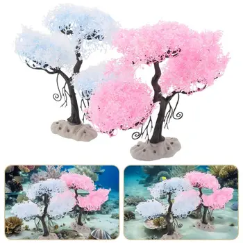 New Realistic Aquarium Fish Tank Decoration Creative Beautiful Simulation Water Plants Aquarium Ornament Office Decor