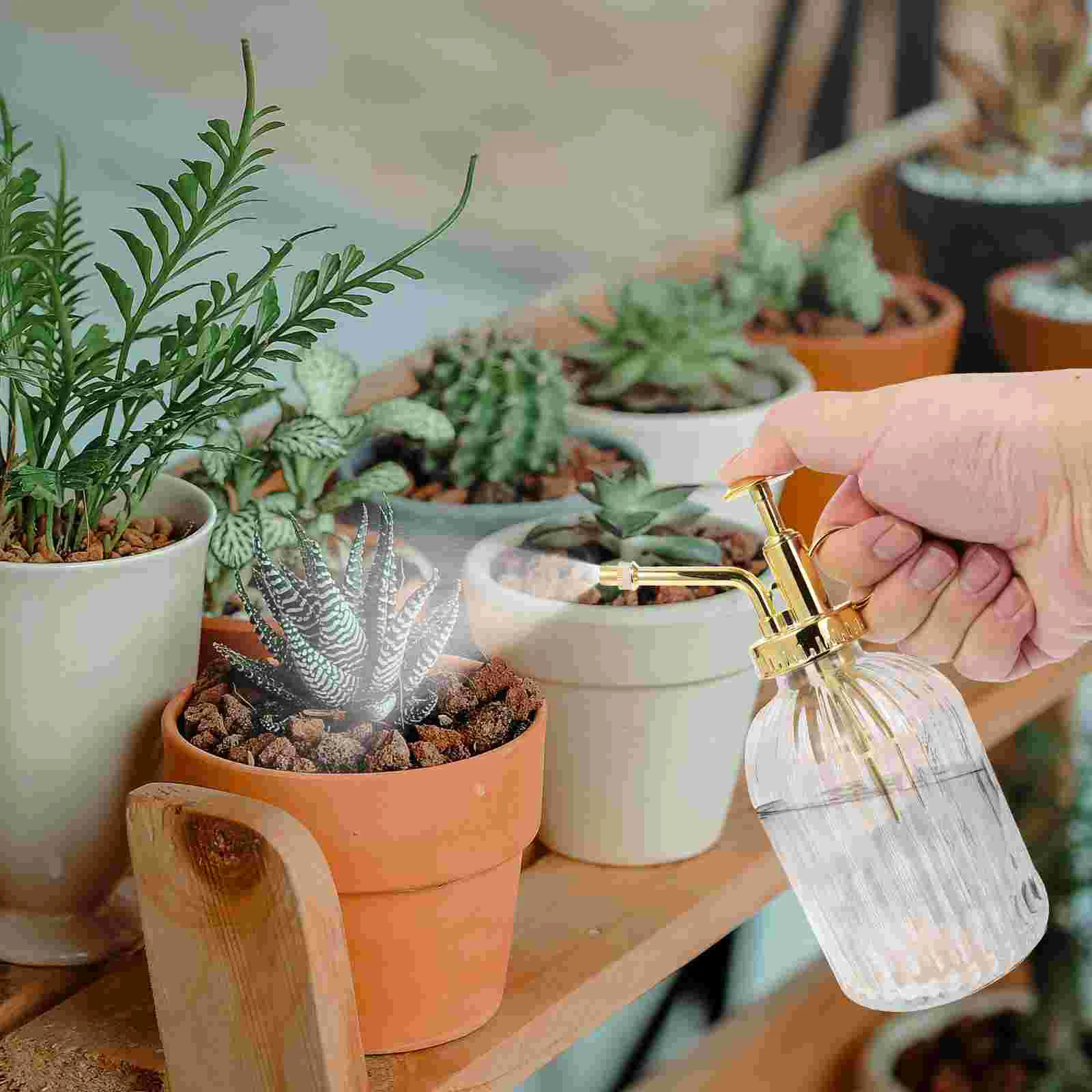 Glass Plant Mister Spray Bottle Vintage Plant Spritzer Watering Bottle Plants Watering Can Gardening Home Sprinklers watering can pressure spray bottle watering nozzle water sprayer watering pot flower watering pot