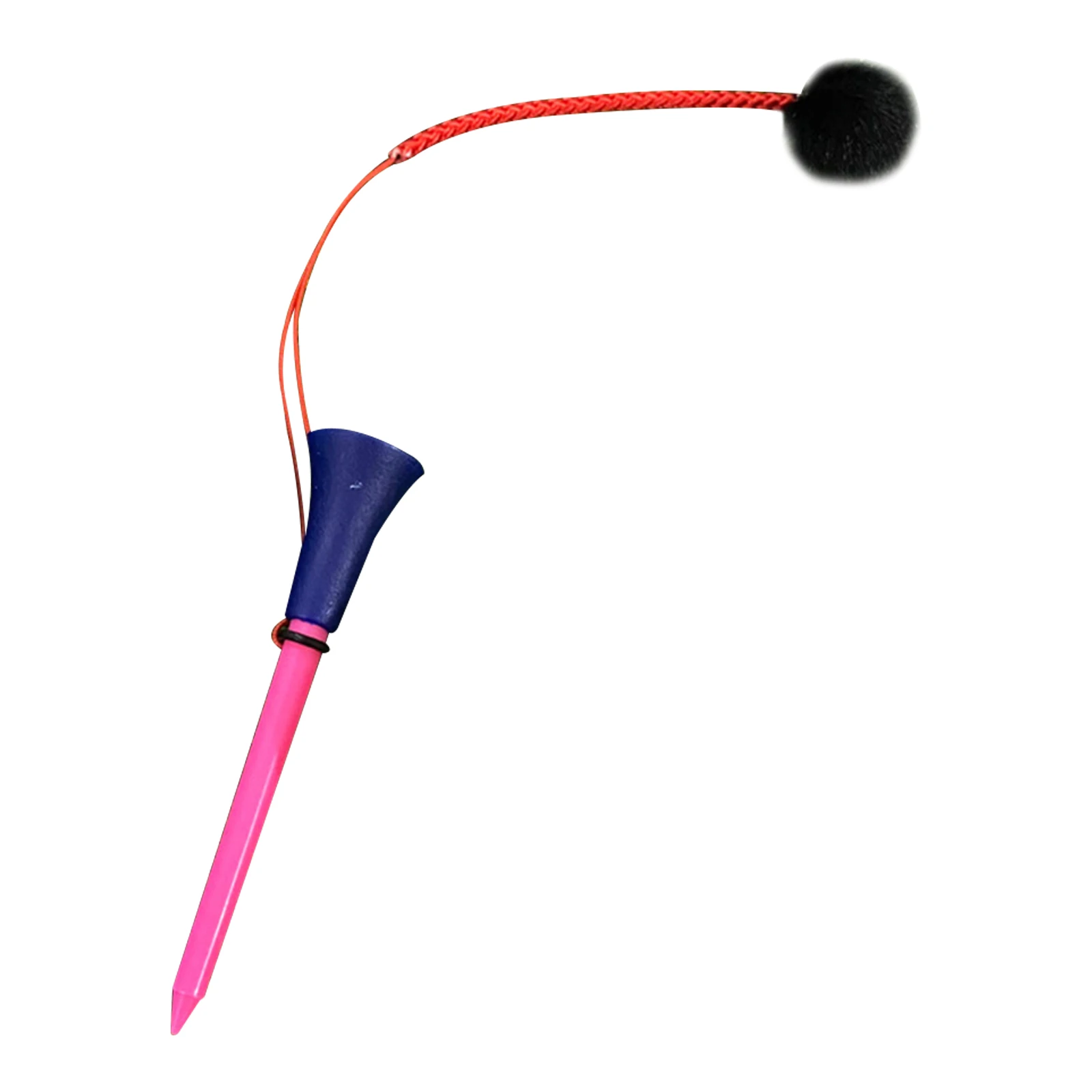 Golf Tee with Rope Prevent Loss Golf Ball Nail Golf Accessories Stable Stand Reliable More Durable Golf Ball Holder