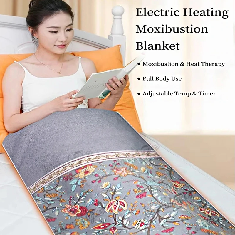 145*56CM Electric Heating Pad Heating Blanket with Thermostat Neck Shoulder Hot Pads Menstrual Cramps Waist Back Winter Heater