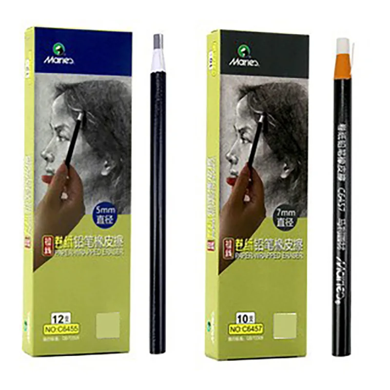 6PCS Artist Eraser Pencils Sketch Pencil Eraser Drawing Pen-Style Erasers  Ideal for Artist Beginners Home