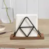 Paper Napkin Holder Organizer Tabletop Paper Napkin Holder Stand for Dining Table Kitchen Countertops Indoor Outdoor Use 3