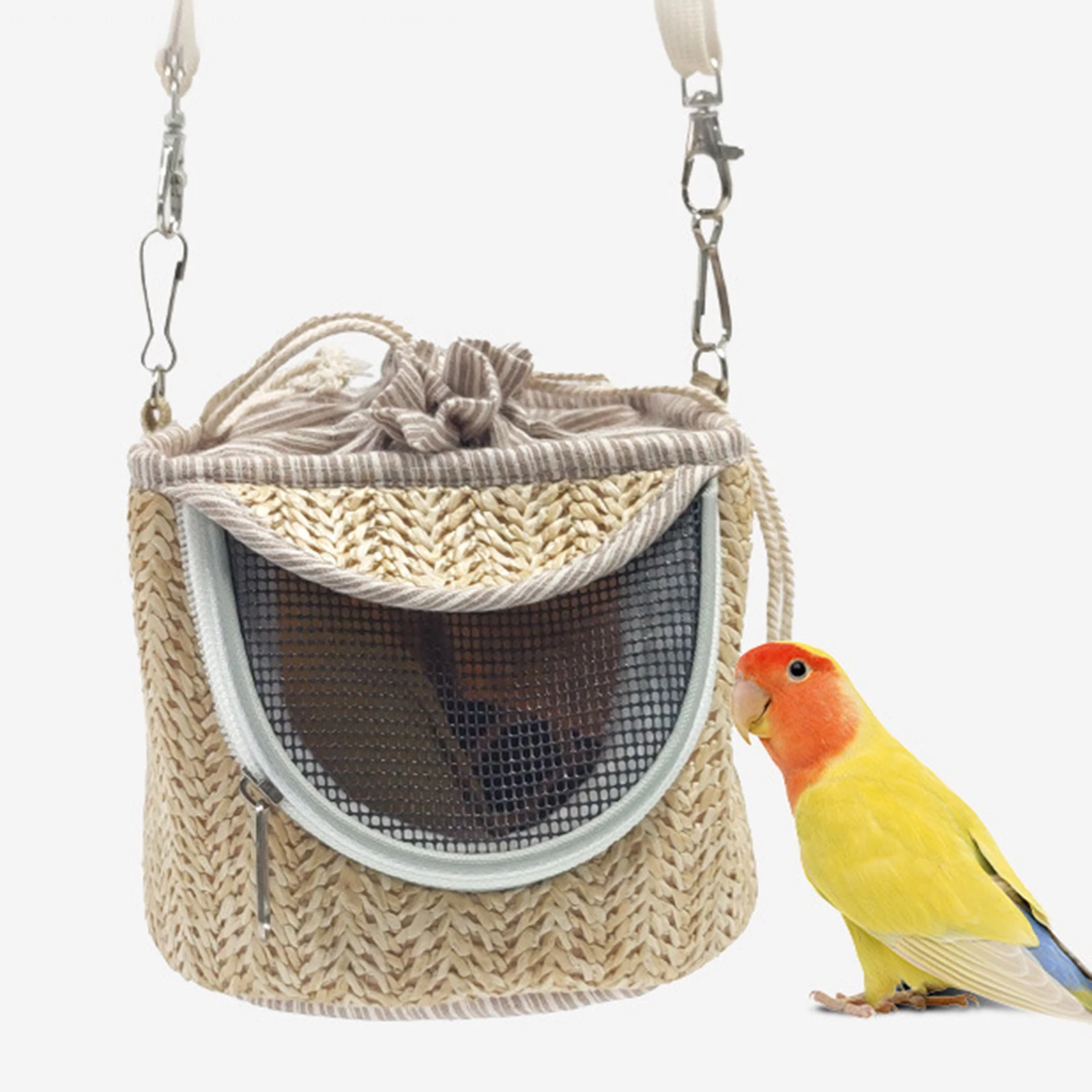 Portable Pet Bird Carrier Parrot Transport Cage Small Animal Carrier Outdoor Bird Accessories Guinea Pig Cage Travel Bag