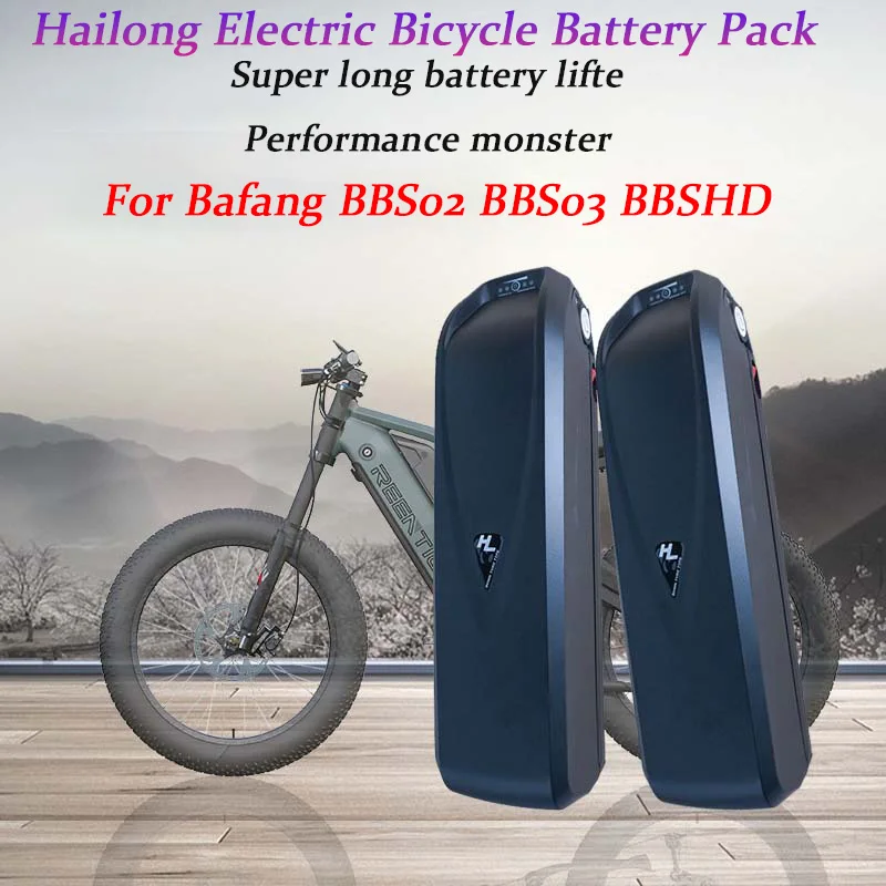 

Brand New Hailong 36v 52v 48v Battery Pack Electric Bicycle 30a 500w 750w 1000w 18650 Cell Ebike Batterie for Bafang BBS02 BBS03