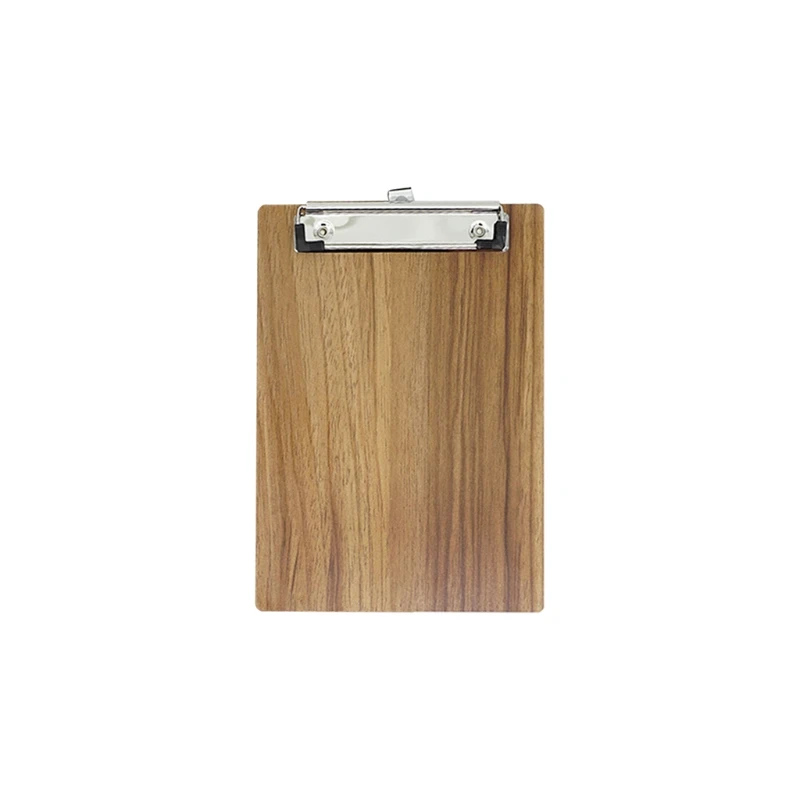 Portable Wooden Writing Clipboard File Hardboard Document Holder Clip Board File Hardboard with Batterfly Clip