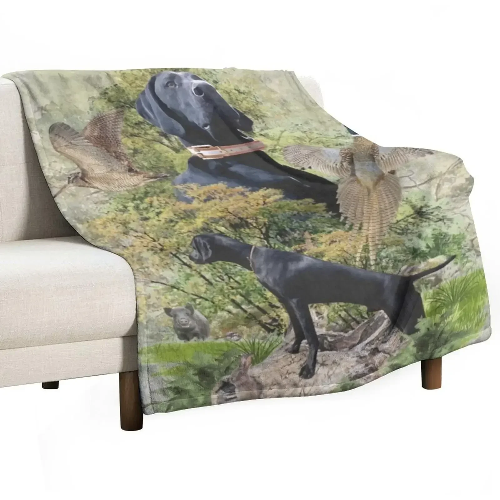 

German Shorthaired Pointer ,, BAKU'' Throw Blanket wednesday For Sofa Thin Luxury Throw Blankets