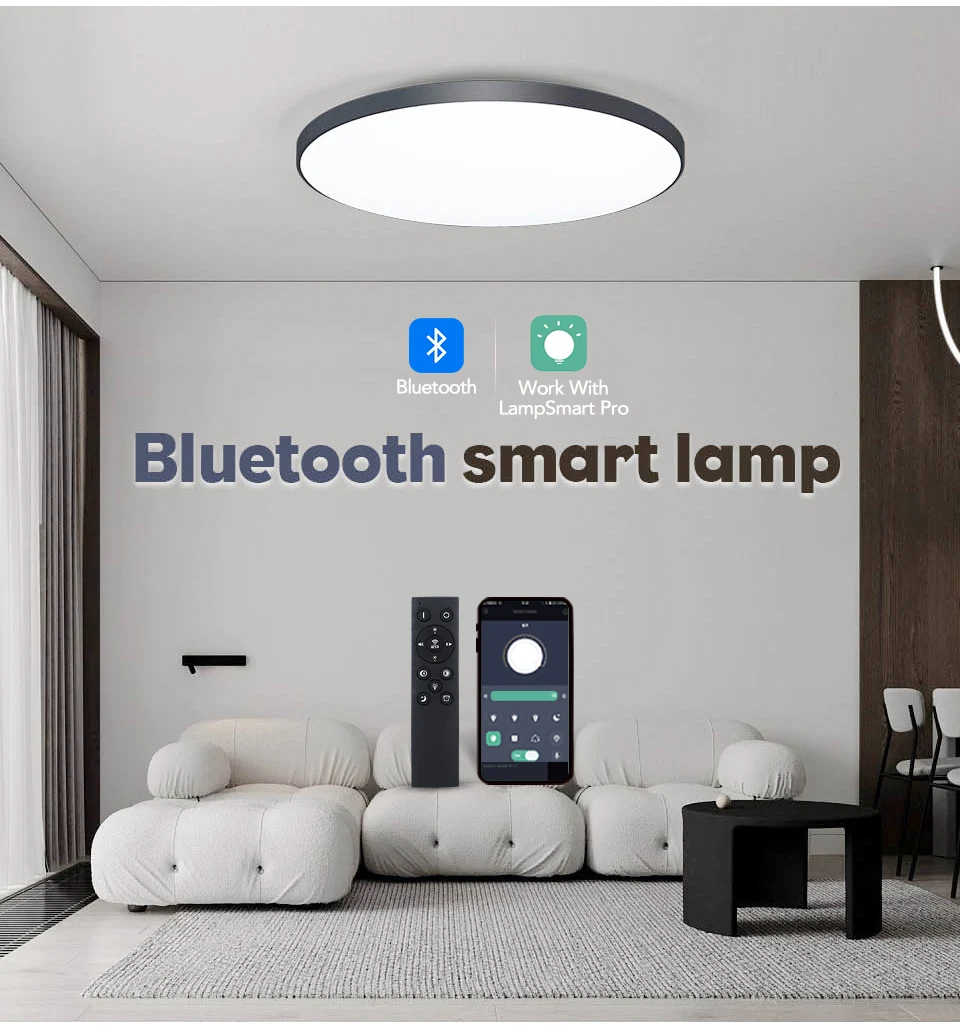 Description Picture 2 of itemSmart Led Ceiling Lamp 36W 50W 220V Dimmable Modern Led Ceiling Lights With APP Remote Control For Bedroom Living Room