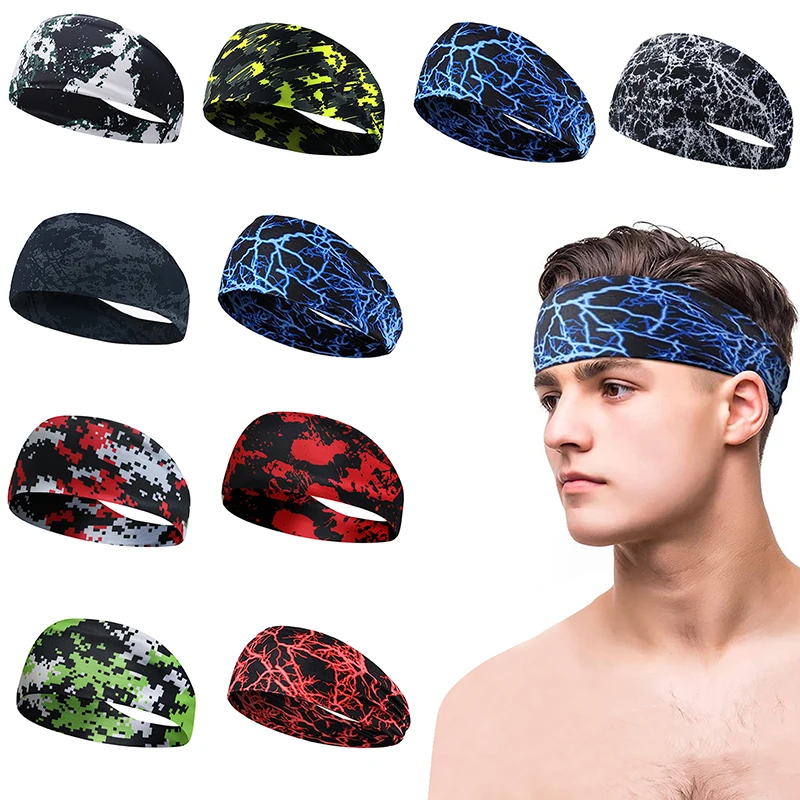 

1PCS Fitness Sweating Guide and Anti Sweating Band Running Headband Sports Sweating Absorbing Headband Hair Band