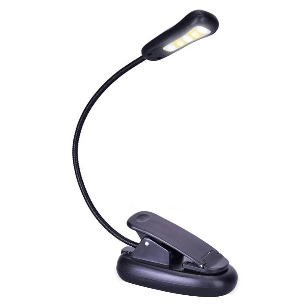 

Clip On Book Light for Reading in Bed 5 LED Dimmable Reading Lamp With Flexible Gooseneck 9 Lighting Levels USB Rechargeable /