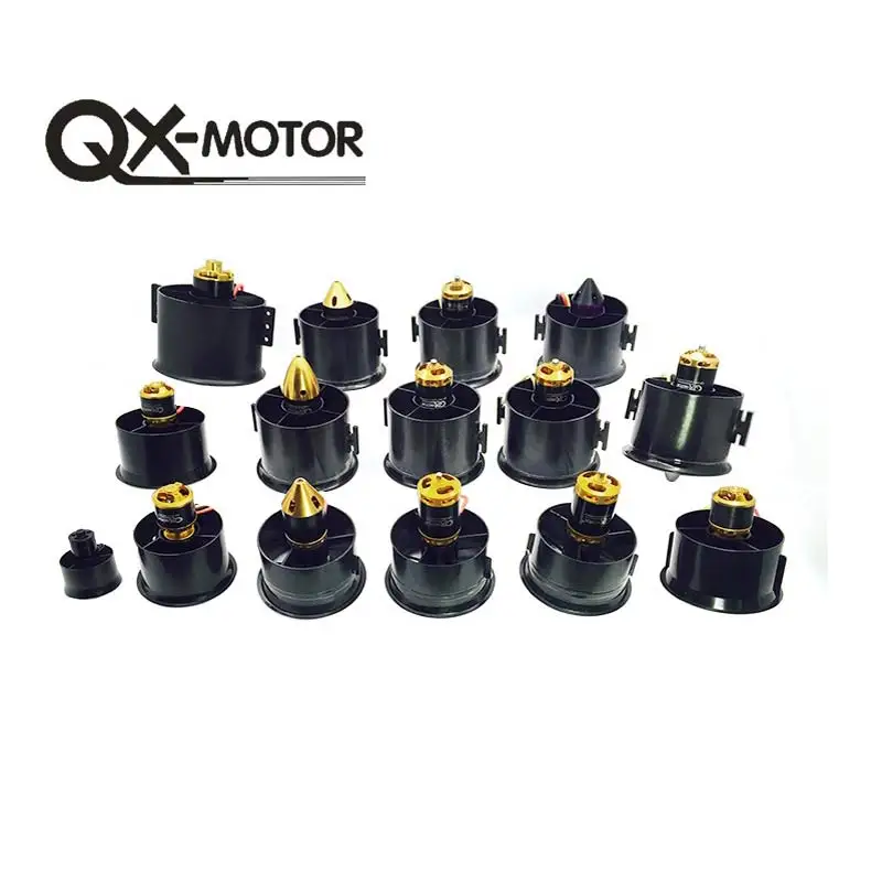 Moteur Brushless 64mm 12 pales 3500KV installé sur un drone RC, avec les hélices montées et prêt à voler.