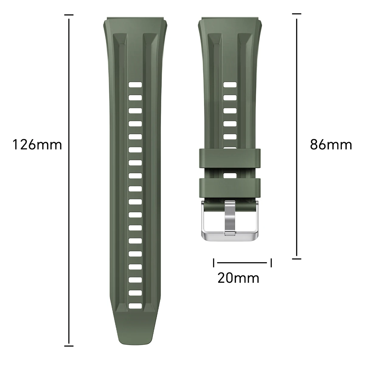 Silicone Sports Strap | Premium Replacement Watchband