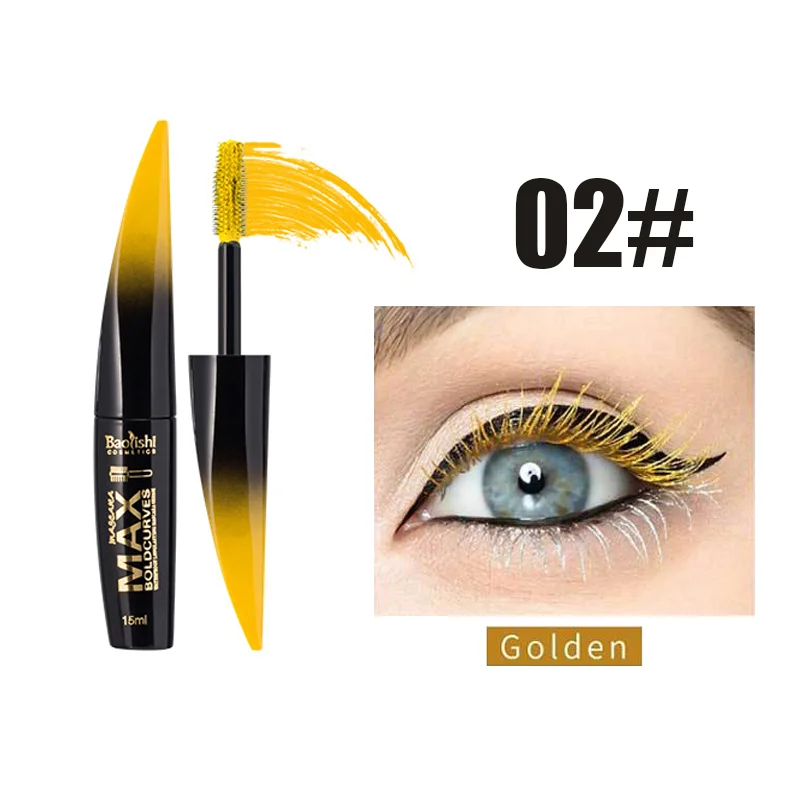 Waterproof Eye Black Mascara Extension Black Silk Fiber Eye Black Women's Cosmetics Waterproof