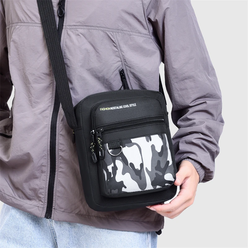 Men's Retro shoulder bag | fashion messenger bag, outdoor hiking bag, Valentine's Day gift, for husband or boyfriend