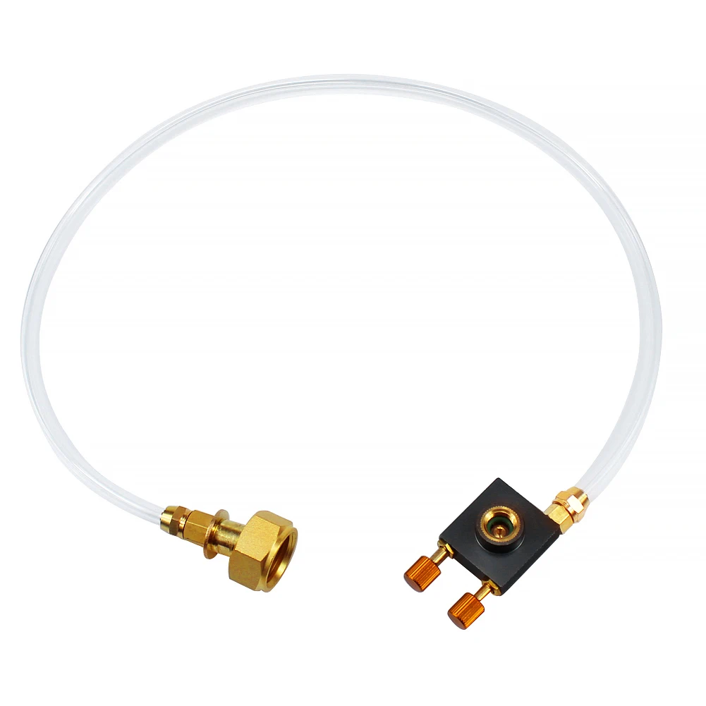 Camping Gas Stove Propane Refill Adapter Gas Tank Coupler with Pressure Relief Valve