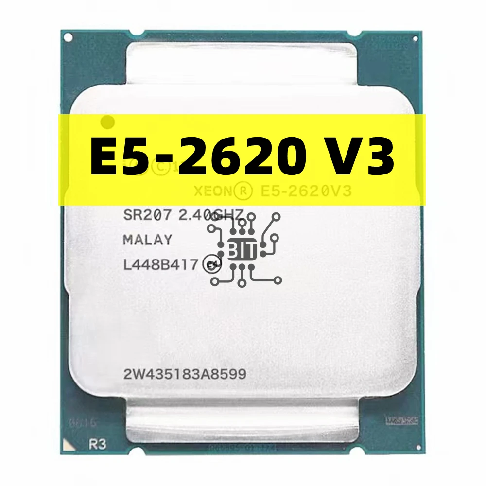 Processador Xeon Cpu e5 2620 v3 E52620 v3 Sr207 Lga 20113 24 Ghz Core Soquete 85w