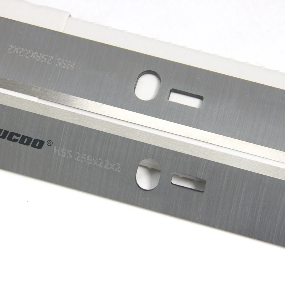 Planer Blades 1 Pair HSS Planer Blade 258x22x2mm Thickness Planer Knife Spare Part For Scheppach HMS1070 Bernardo PT-250