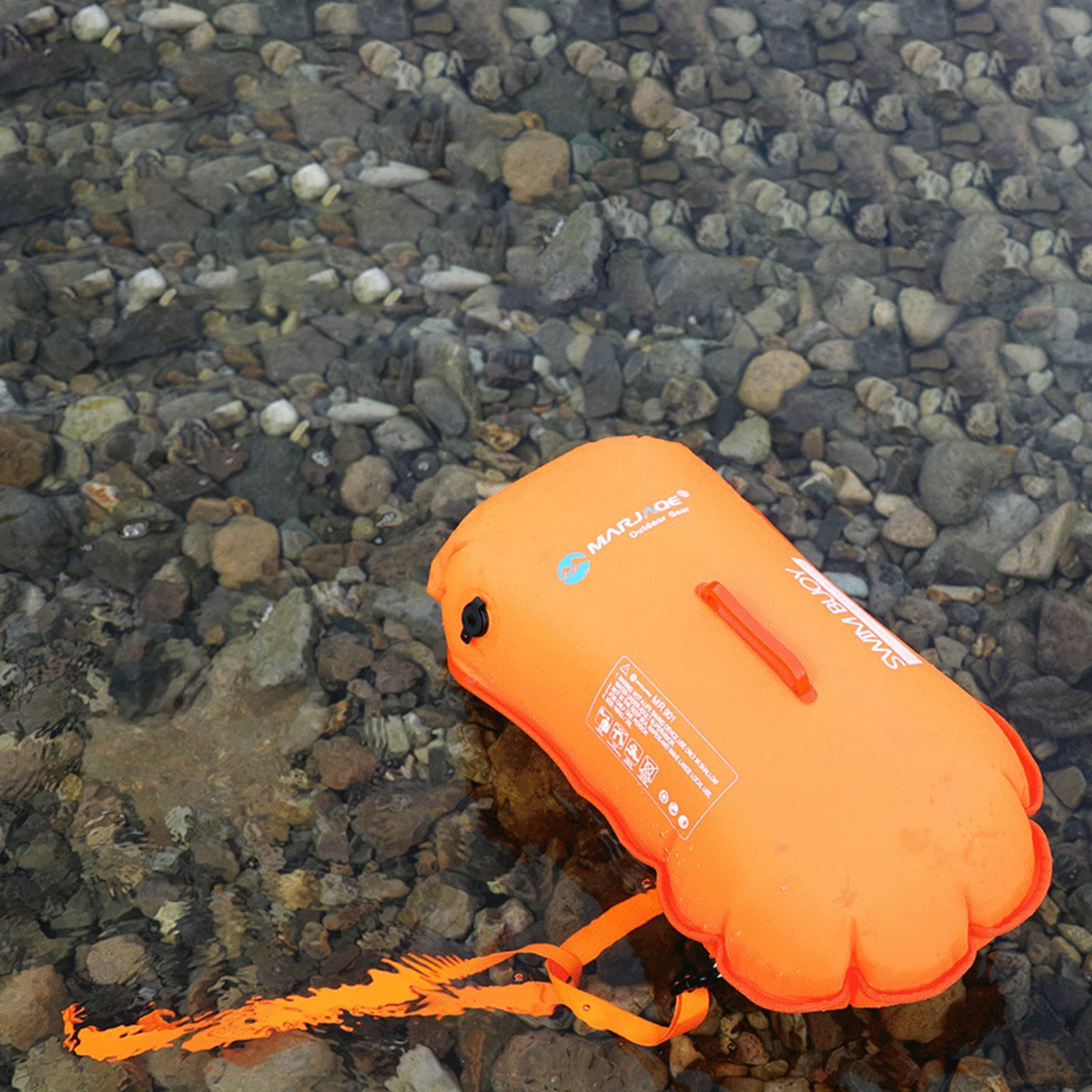 PVC Swim Buoy Float Storage Bag with Adjustable Waist Belt Backpack Waterproof Kayakers Boating Camping Training