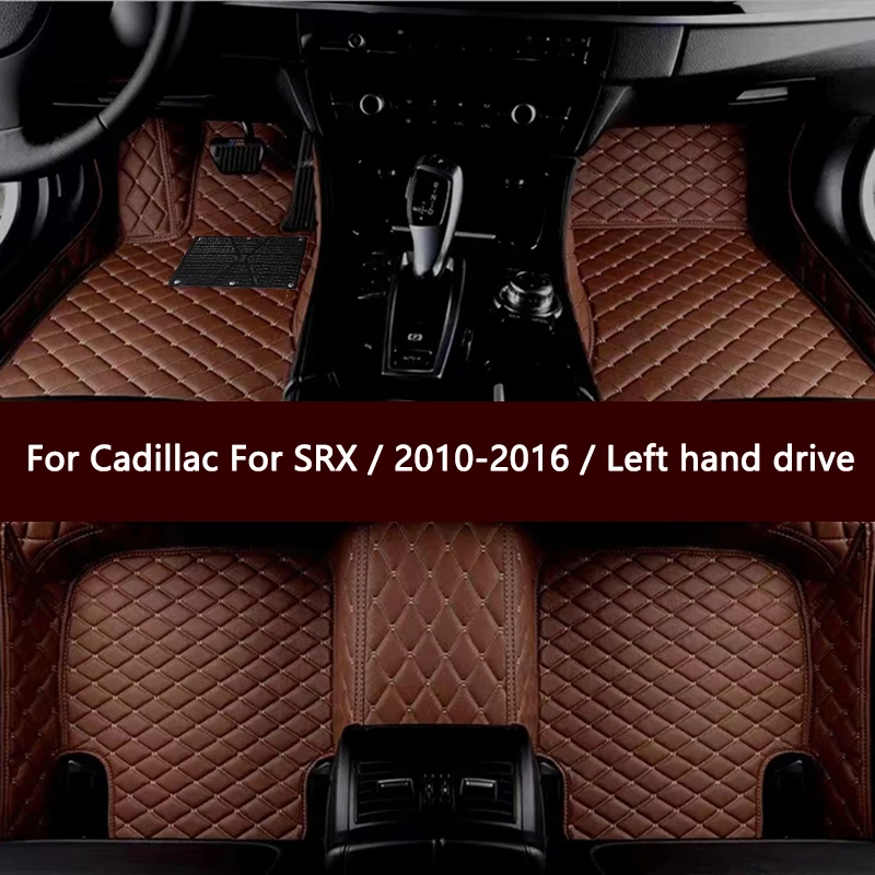 

[LHD] Car Floor Mats For Cadillac For SRX / 2010-2016 / Left hand drive 5 Seats PU Leather Car Carpets Foot Pad Accessories