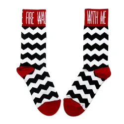 Designer Unisex Funny Art Socks - Unique Gift (Red)