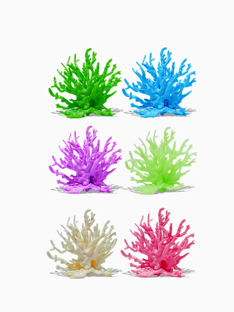 Plastic Coral Aquarium Small Soft Coral Sea Tank Decorations Fish Tank Scenery Plants Aquarium Accessories