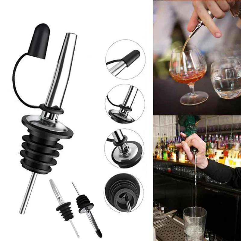 

Oil Bottle Stopper Cap Dispenser Sprayer Lock Wine Pourer Sauce Nozzle Liquor Leak-Proof Plug Bottle Stopper Kitchen Bar Tool