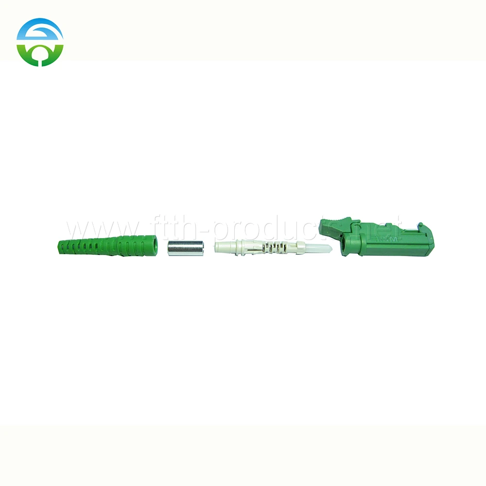 10 Pezzi Connettore E2000 Sm Apc Green House Green Boot